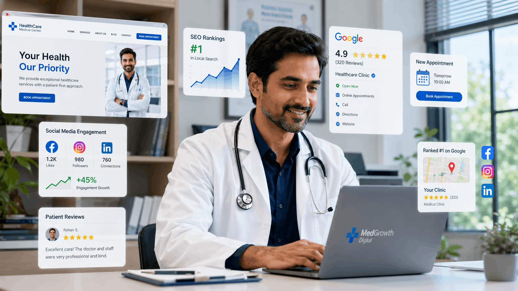 Read more about the article How to Build a Strong Online Presence for Your Medical Practice